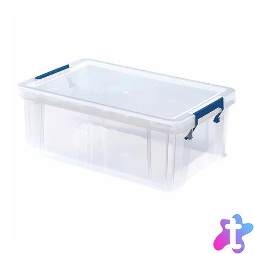 Műanyag tároló doboz, átlátszó, 10 liter, FELLOWES, "ProStore™"