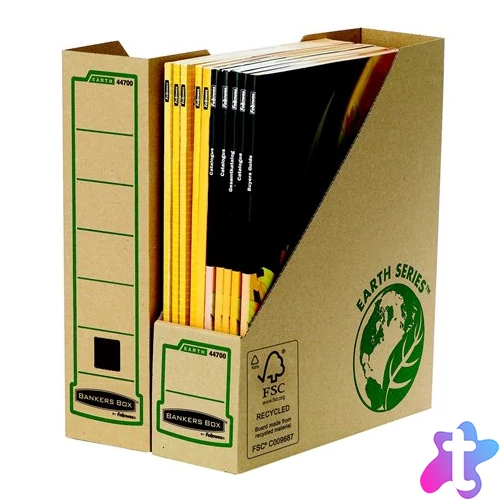 Iratpapucs, karton, 80 mm, "BANKERS BOX® EARTH SERIES by FELLOWES®"