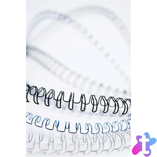 Spirál, fém, 3:1, 12 mm, 81-100 lap, FELLOWES, fekete