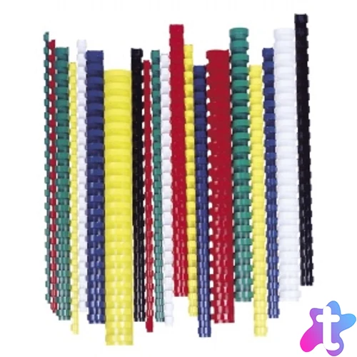 Spirál, műanyag, 16 mm, 101-120 lap, FELLOWES, 100 db, kék