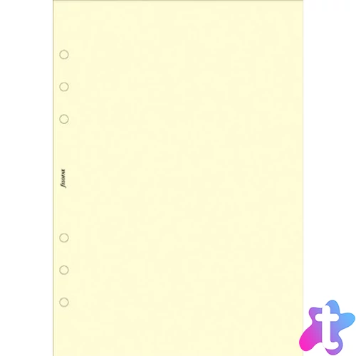 Kalendárium betét, jegyzetlap, personal méret, sima, FILOFAX, krémszín