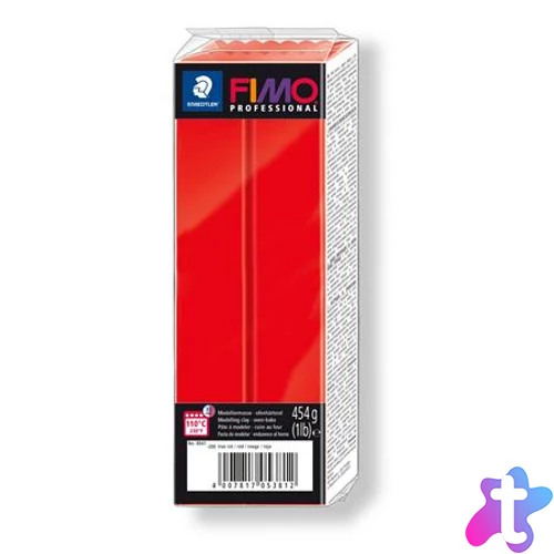 Gyurma, 454 g, égethető, FIMO "Professional", piros
