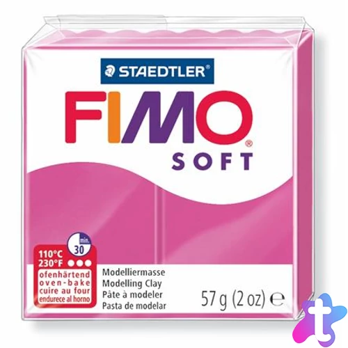 Gyurma, 57 g, égethető, FIMO "Soft", málna