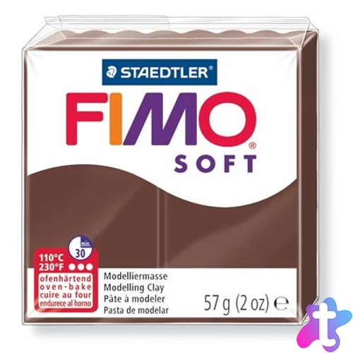 Gyurma, 57 g, égethető, FIMO "Soft", csokoládé