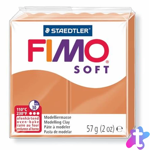 Gyurma, 57 g, égethető, FIMO "Soft", konyak