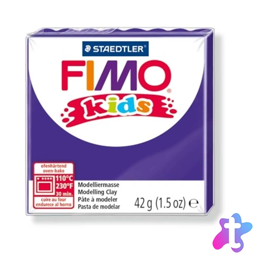 Gyurma, 42 g, égethető, FIMO "Kids", lila
