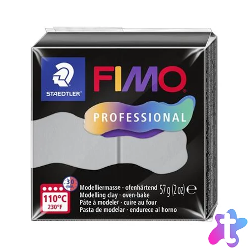 Gyurma, 57 g, égethető, FIMO "Professional", delfinszürke