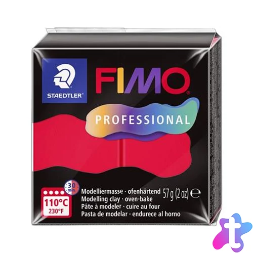 Gyurma, 57 g, égethető, FIMO "Professional", piros