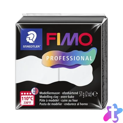 Gyurma, 57 g, égethető, FIMO "Professional", fehér
