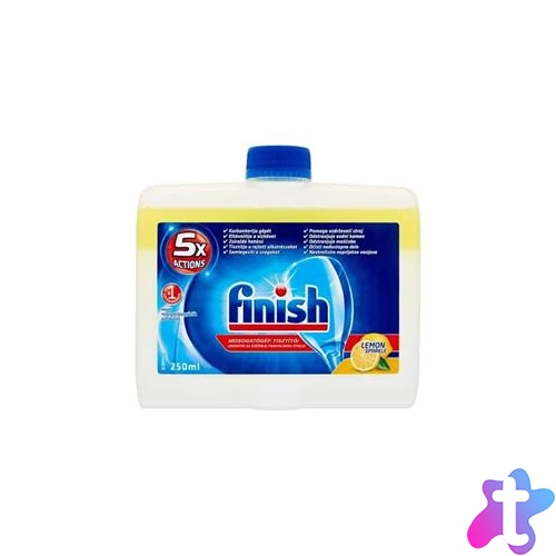 Mosogatógép tisztító, 250 ml, FINISH, citrom
