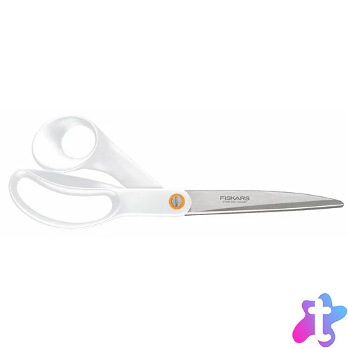 Olló, általános, 24 cm, FISKARS "Functional Form", fehér