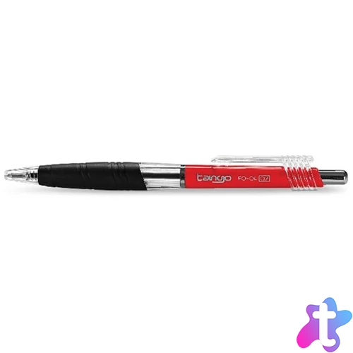 Golyóstoll, 0,35 mm, nyomógombos, FLEXOFFICE "Tango", piros