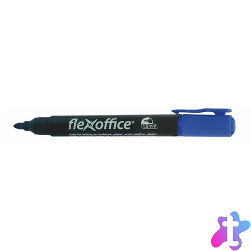 Alkoholos marker, 1,5 mm, kúpos, FLEXOFFICE "PM03", kék