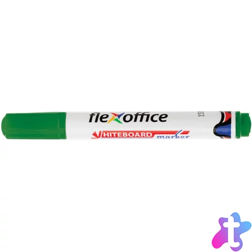Táblamarker, 2,5 mm, kúpos, FLEXOFFICE "WB03", zöld