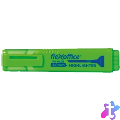 Szövegkiemelő, 1-4 mm, FLEXOFFICE "HL05", zöld