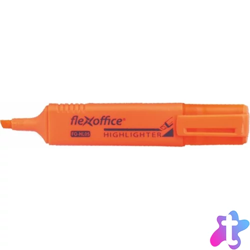 Szövegkiemelő, 1-4 mm, FLEXOFFICE "HL05", narancs