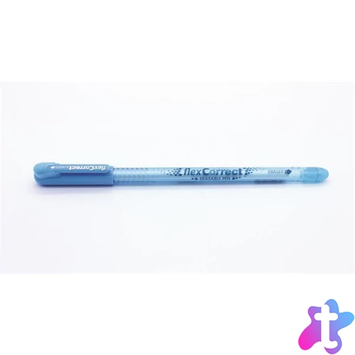 Zseléstoll, 0,25 mm, kupakos, törölhető, FLEXOFFICE "FlexCorrect", kék