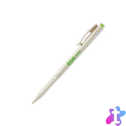 Golyóstoll, 0,25 mm, nyomógombos, FLEXOFFICE "FO-09 Eco Style", kék
