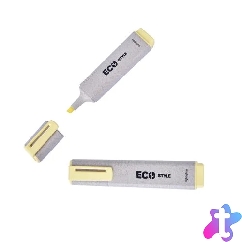 Szövegkiemelő, 1-4 mm, FLEXOFFICE "HL05 Eco Style", sárga