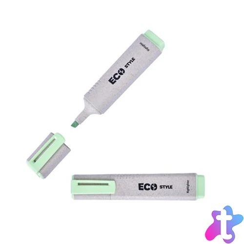 Szövegkiemelő, 1-4 mm, FLEXOFFICE "HL05 Eco Style", zöld