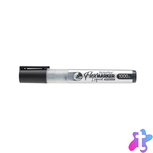 Táblamarker, 2,5 mm, kúpos, FLEXOFFICE "WB016", fekete