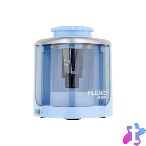 Hegyező, elemes, asztali, FLEXOFFICE "Flexio", kék