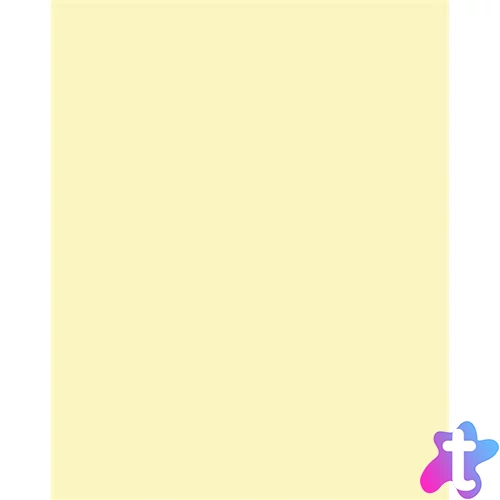 Színes papír, A3, 130 g, 50 lap, FOLIA, szalmasárga