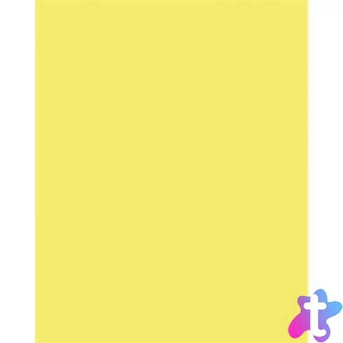 Színes papír, A3, 130 g, 50 lap, FOLIA, citromsárga