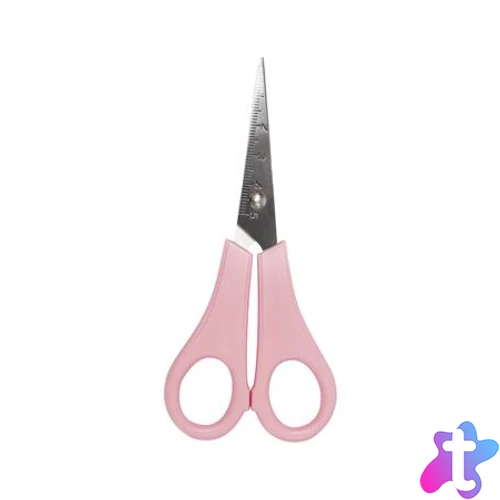 Olló, iskolai, hegyes, 13,5 cm, FOLIA, vegyes színek