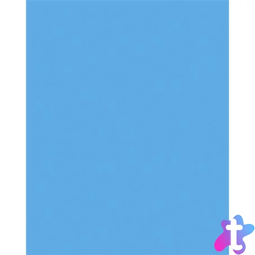 Dekorkarton, 2 oldalas, 50x70cm, 220 g, 10 lap, FOLIA, óceánkék