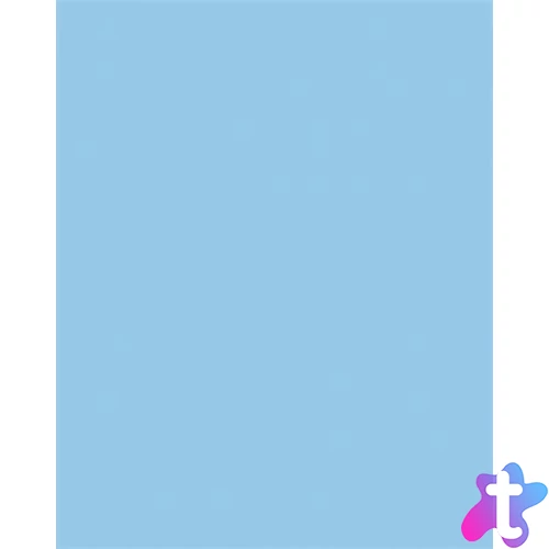 Dekorkarton, 2 oldalas, 50x70cm, 220 g, 10 lap, FOLIA, égszínkék