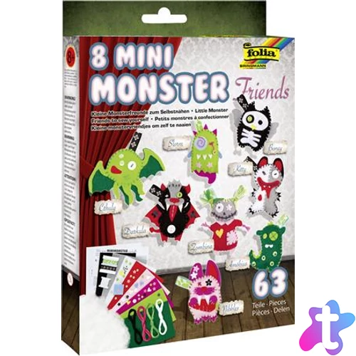Kreatív filc varrókészlet, FOLIA "Mini Monster Friends"