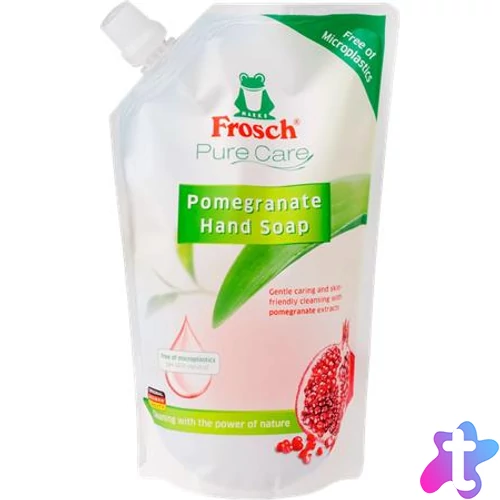 Folyékony szappan utántöltő, 500 ml, FROSCH, gránátalma