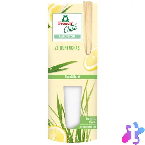 Légfrissítő, 90 ml, utántöltő, FROSCH "Oase", citromfű
