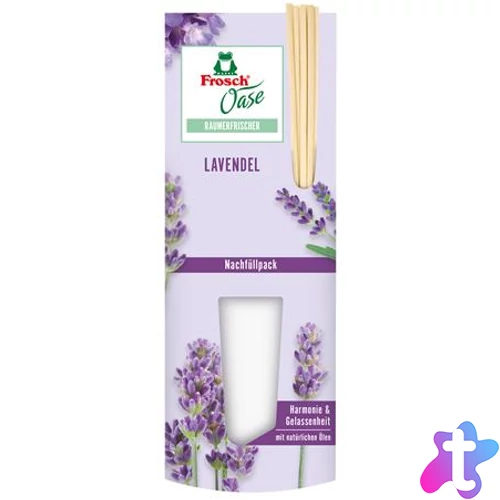 Légfrissítő, 90 ml, utántöltő, FROSCH "Oase", levendula