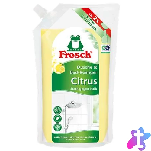 Fürdőszoba tisztítószer, 950 ml, utántöltő, FROSCH