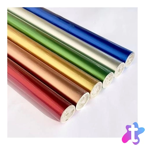 Csomagolópapír, íves, 70x200 cm, metál vegyes színek