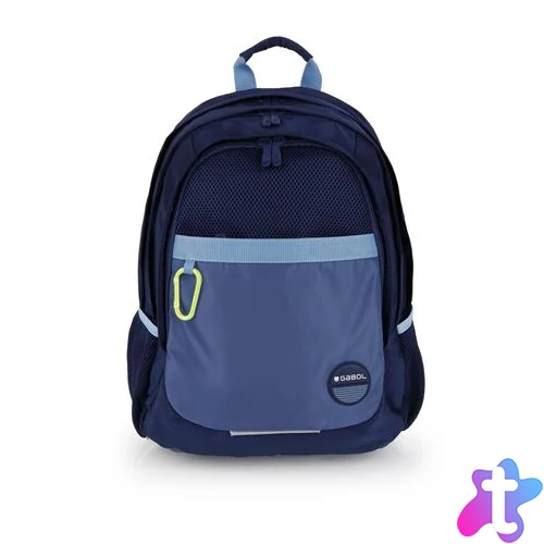 Hátizsák, iskolatáska, cipzáras, GABOL "Whisper", sötétkék