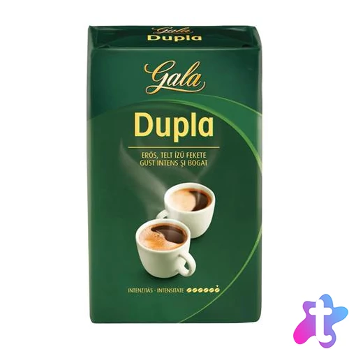 Kávé, pörkölt, őrölt, 250 g, GALA "Dupla"