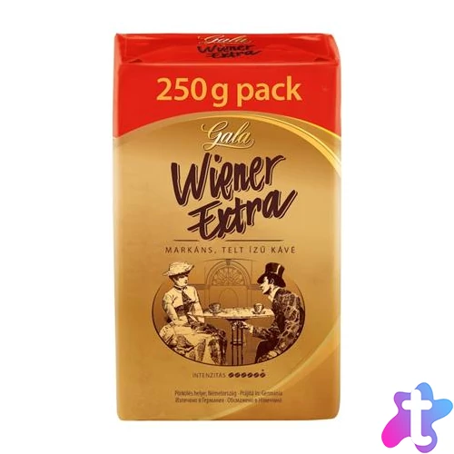 Kávé, pörkölt, őrölt, 250 g, GALA "Wiener Extra"