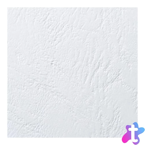 Hátlap, A4, 250 g, bőr mintázat, GBC "LeatherGrain", fehér