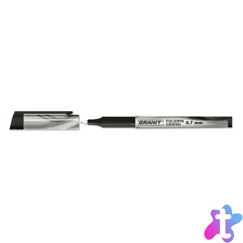 Alkoholos marker, OHP, 0,7 mm, GRANIT "M857", fekete