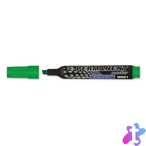 Alkoholos marker, 1-5 mm, vágott, GRANIT "M861", zöld