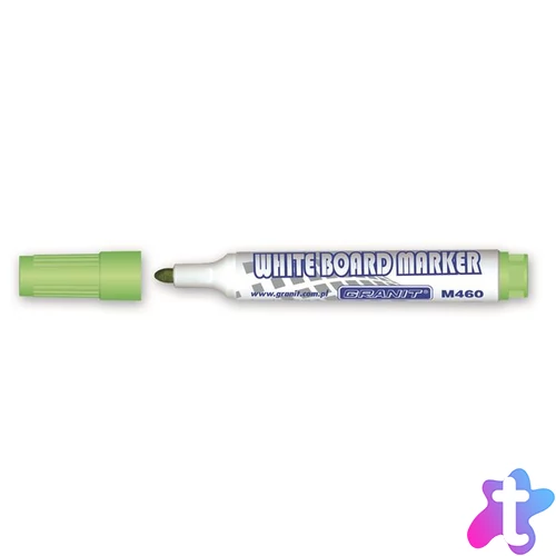 Táblamarker, 2-3 mm, kúpos, GRANIT "M460", világoszöld