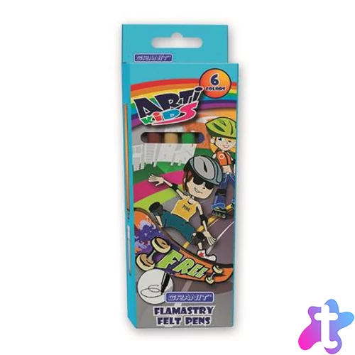 Filctoll készlet, GRANIT "Arti Kids", 6 különböző szín