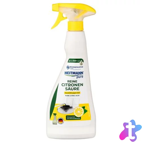 Vízkőoldó spray, citromsavval, 500 ml, HEITMANN "Pure"