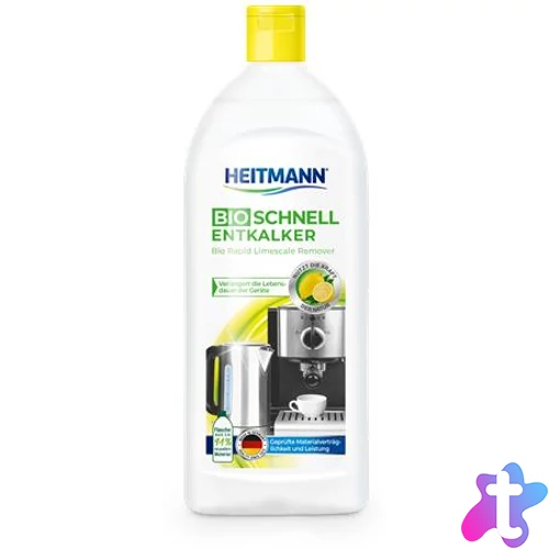 Vízkőoldó folyadék, háztartási gépekhez, 250 ml, HEITMANN "Bio"
