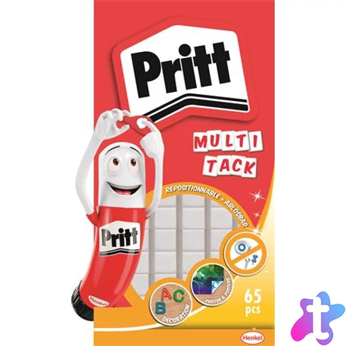Gyurmaragasztó, 65 kocka/csomag, HENKEL "Pritt Multi Fix"