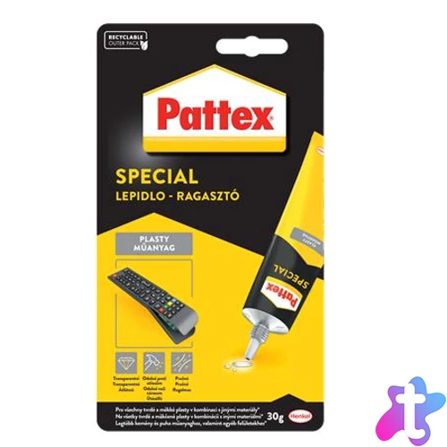 Ragasztó, speciális, 30 g, HENKEL "Pattex Repair Special Műanyag"