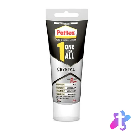 Ragasztó, építési-szerelési, 90 g, HENKEL "Pattex One for All Crystal"